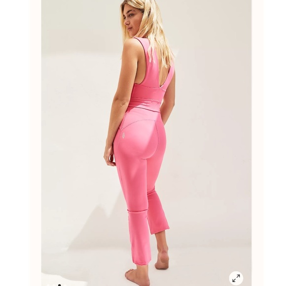 Free People After Hours V Neck Belted Jumpsuit - Picture 4 of 5